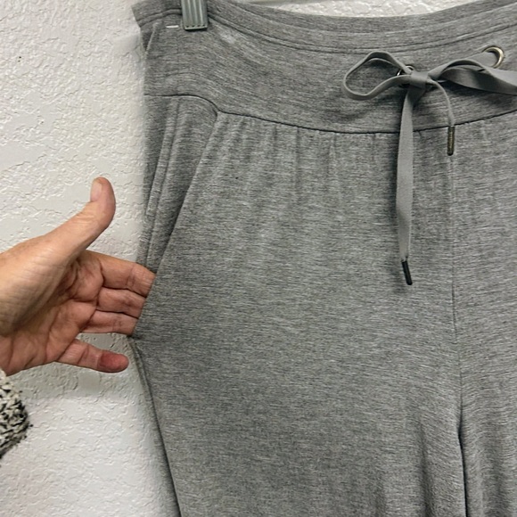 Athleta Wide Leg Gray Ultra Soft Lounging Pants. Size M - Picture 4 of 9